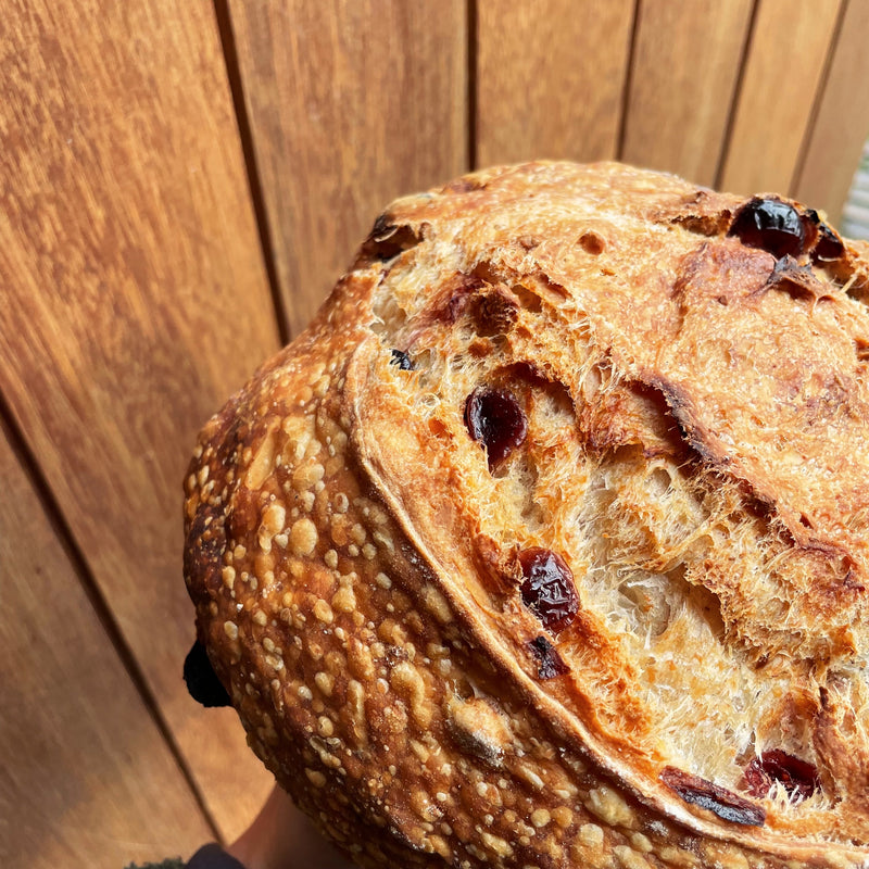 amandelbrood met veenbessen